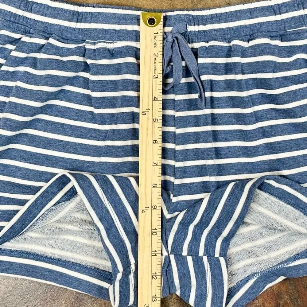 Banana Republic Blue White Striped Shorts Large